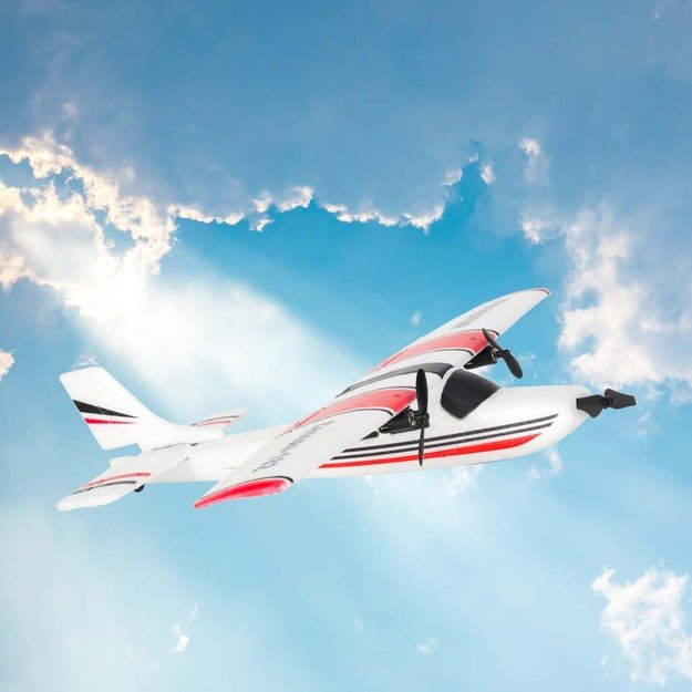 Nuotoliniu būdu valdomas  Cessna 182  sklandytuvas aerobatas 2,4 GHz orlaivis 10