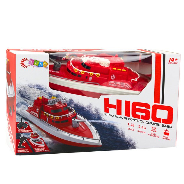 Remote Controlled Motorboat RC 1:28 Red 4