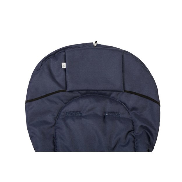 Romper Bag for Pushchair– navy blue wool (95x40) 
