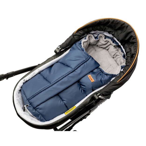 Combi 3in1 Romper Bag – navy/grey polar fleece