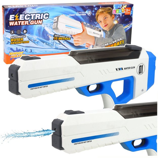 Elektrinis vandens šautuvas – automatinis, veikimo nuotolis iki 10 m, 320 ml