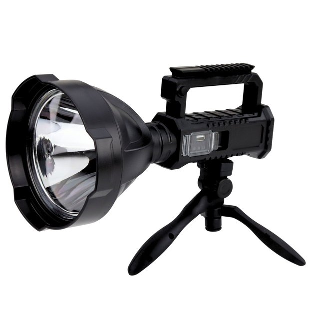 W5120 LED prožektorius su USB įkrovimu, „Powerbank“ funkcija ir trikoju 4