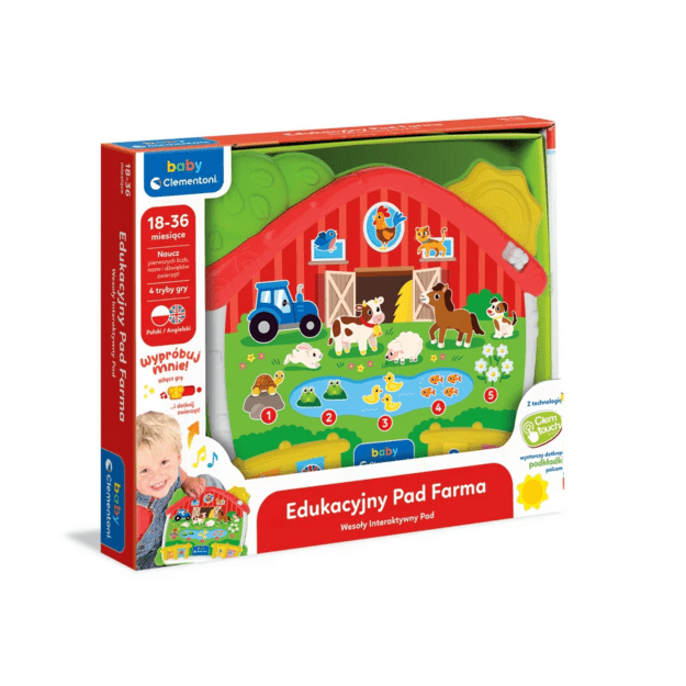 Educational Farm Pad Fun Interactive Pad Polish Language Clementoni 50386 1