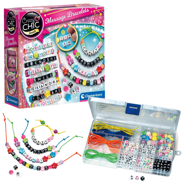 Crazy Chic Bracelet Beads with Message Clementoni 18640