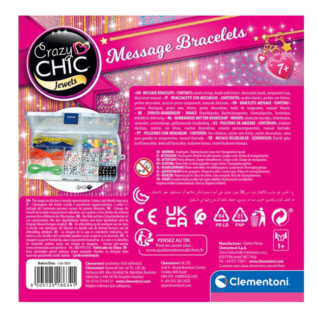 Crazy Chic Bracelet Beads with Message Clementoni 18640 4