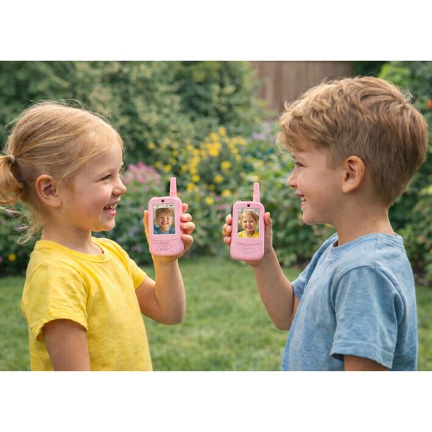 VAIKAMS SKIRTI IŠĖJIMO BŪDAI SU VAIZDO SKAMBUČIAIS ​​IR ŽINUTĖMIS, Rožinė 3