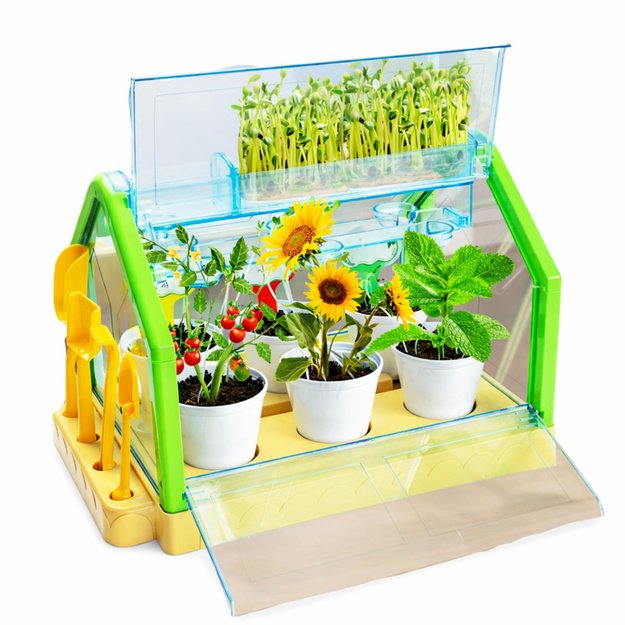 Mini sodo šiltnamio edukacinės patirties laistymo sistema 1