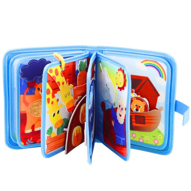 3D Felt Sensory Educational Book Noah s Ark Animals 1