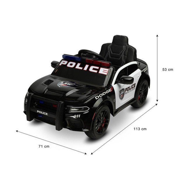 AKUMULIATORINĖ VAŽINĖJIMO TRANSPORTO PRIEMONĖ DODGE CHARGER POLICE WHITE