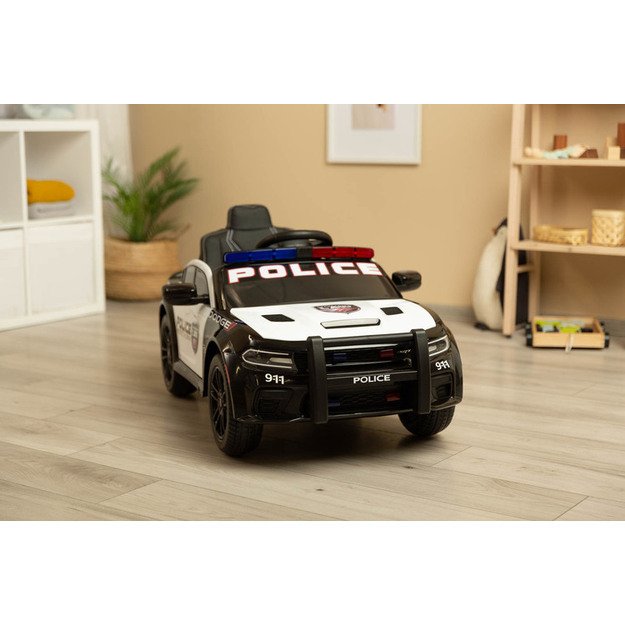 AKUMULIATORINĖ VAŽINĖJIMO TRANSPORTO PRIEMONĖ DODGE CHARGER POLICE WHITE