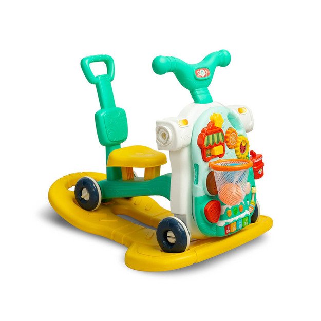 MULTIFUNCTIONAL WALKER TOY 5IN1 TURQUOISE
