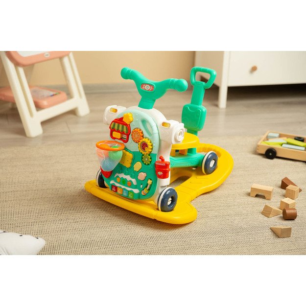 MULTIFUNCTIONAL WALKER TOY 5IN1 TURQUOISE