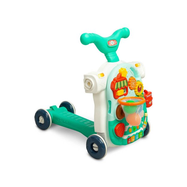 MULTIFUNCTIONAL WALKER TOY 5IN1 TURQUOISE