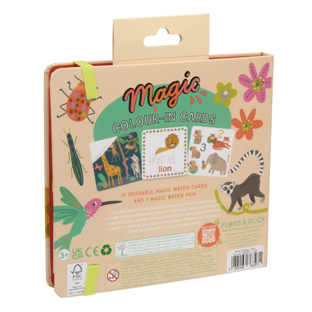 Kartiņu komplekts ar ūdens marķieri DŽUNGĻI 1