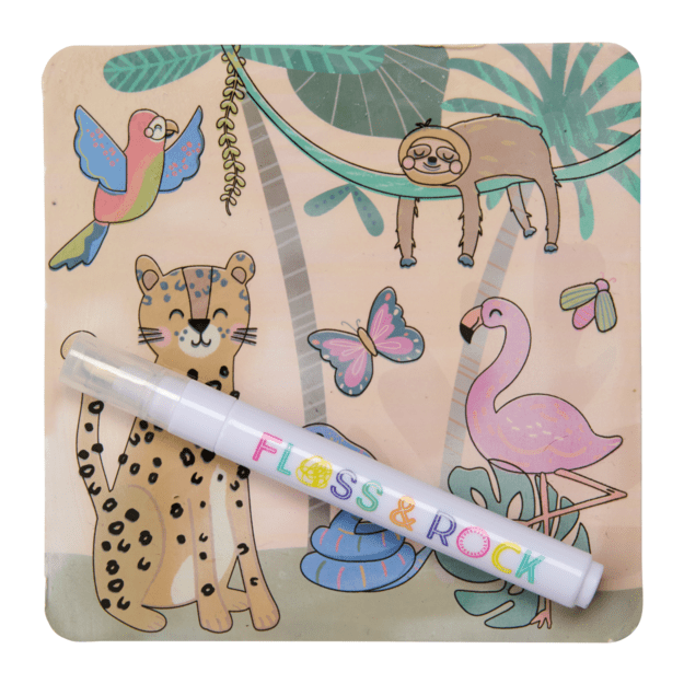 Kartiņu komplekts ar ūdens marķieri DŽUNGĻI 3