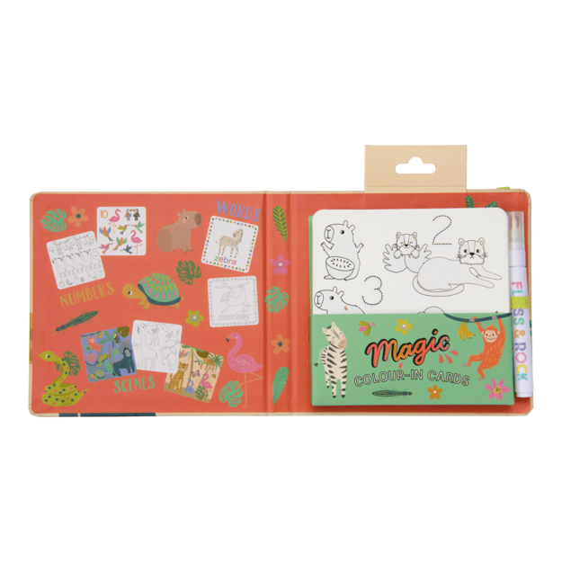 Kartiņu komplekts ar ūdens marķieri DŽUNGĻI 2