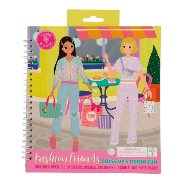 Knygelė su 100 lipdukų Dress up, mieste