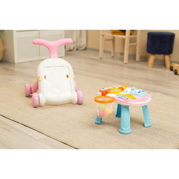 PUSHER-TABLE 2IN1 SPARK PINK