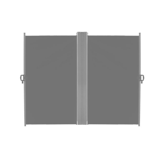 LUARO &scaron;oninės terasos kampinė markizė 180 x 620 cm pilka 4