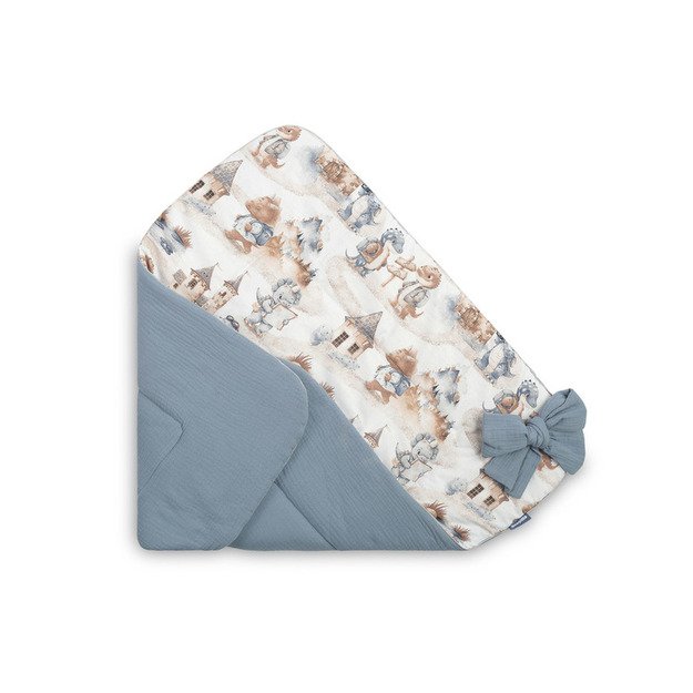 Kūdikio vokelis JEANS DRAGONS 75x75 2