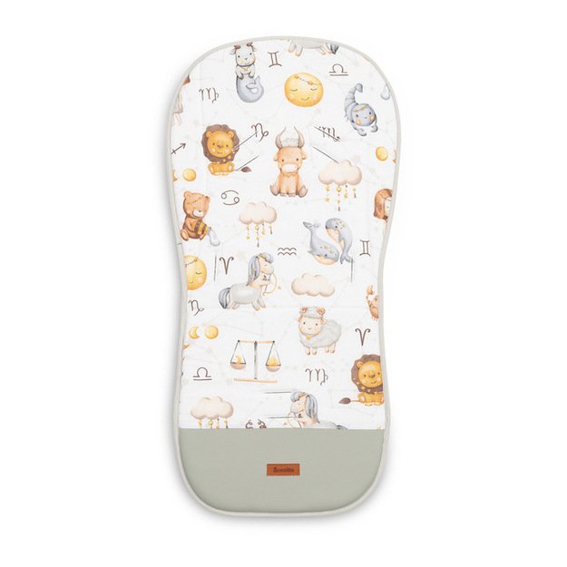 MUSLINO ĮDĖKLAS VEŽIMĖLIUI - PILKAS ZODIAKAS