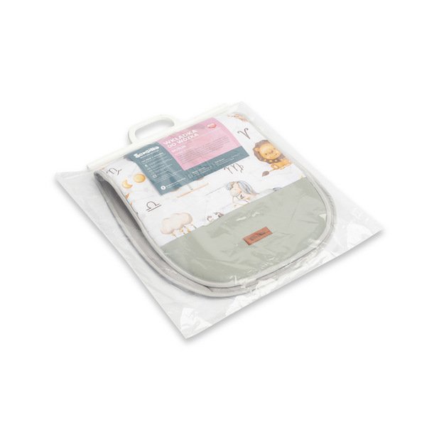 MUSLINO ĮDĖKLAS VEŽIMĖLIUI - PILKAS ZODIAKAS 4