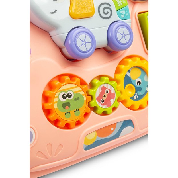 EDUCATIONAL TOY - ZOO PUSHER PINK