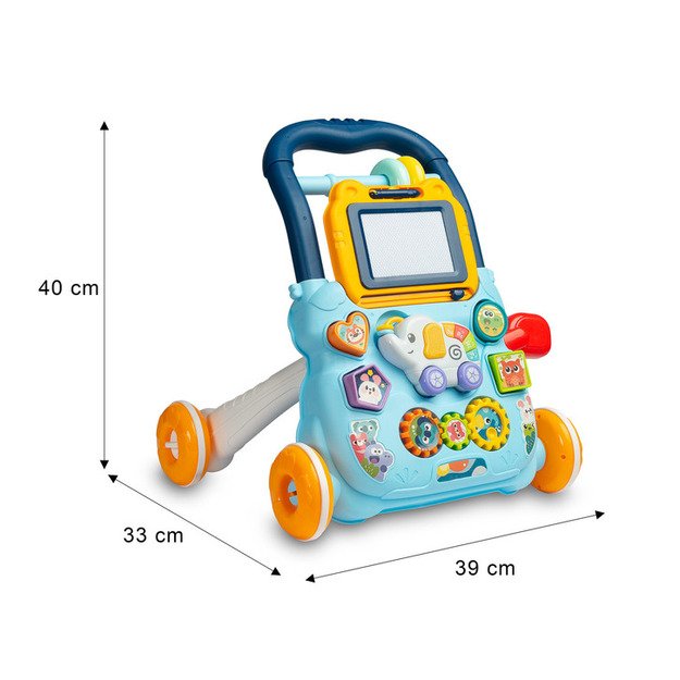 EDUCATIONAL TOY - ZOO PUSHER PINK