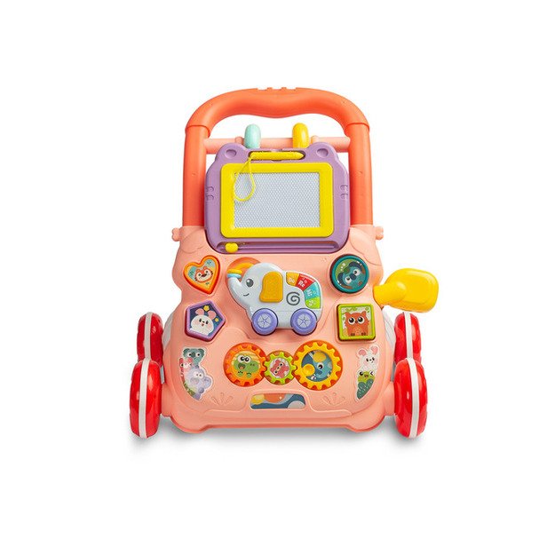 EDUCATIONAL TOY - ZOO PUSHER PINK