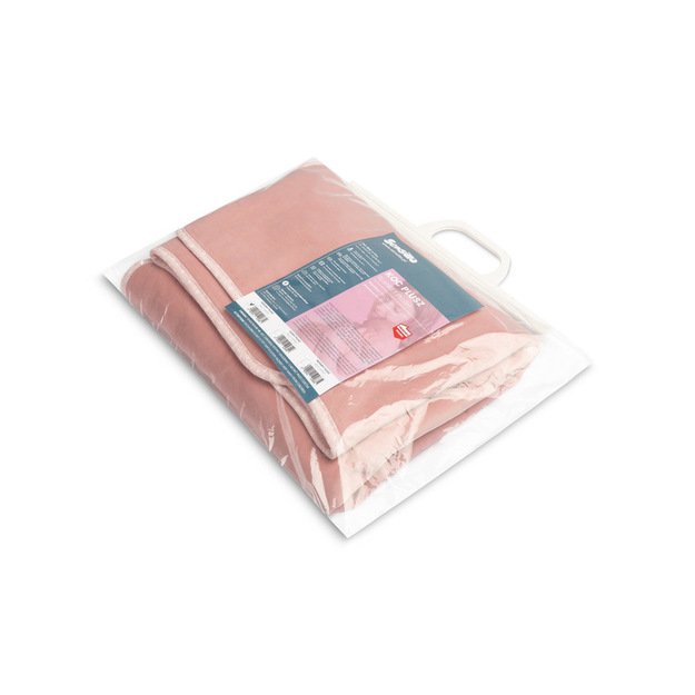 Rausvas pliušinis užvalkalas 80x100 4