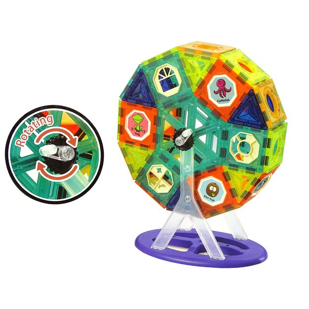 Magnetic bricks 3D Devil s Mill Carousel 71 pieces