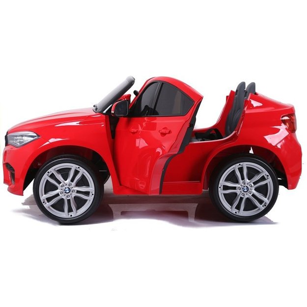 NAUJAS BMW X6M raudonas - elektrinis pasivažinėjimo automobilis 6