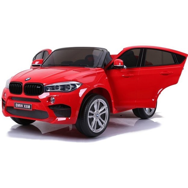 NAUJAS BMW X6M raudonas - elektrinis pasivažinėjimo automobilis 5