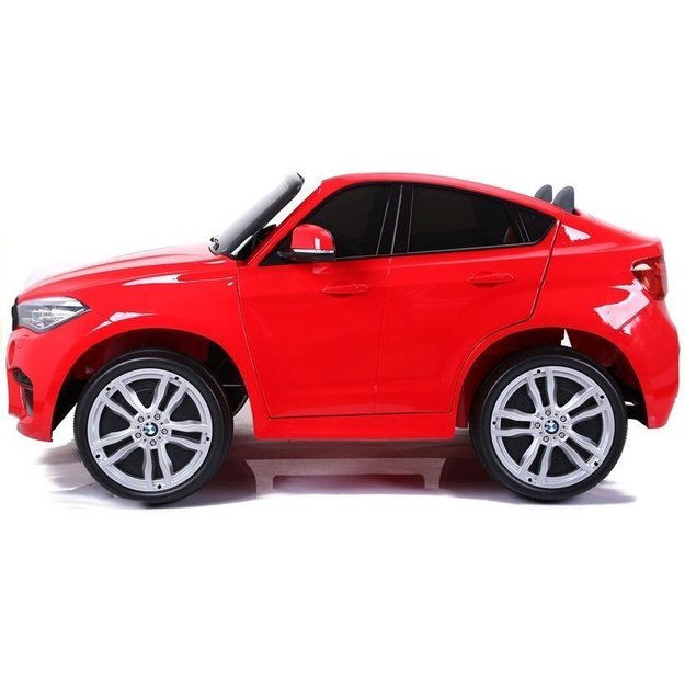 NAUJAS BMW X6M raudonas - elektrinis pasivažinėjimo automobilis 7