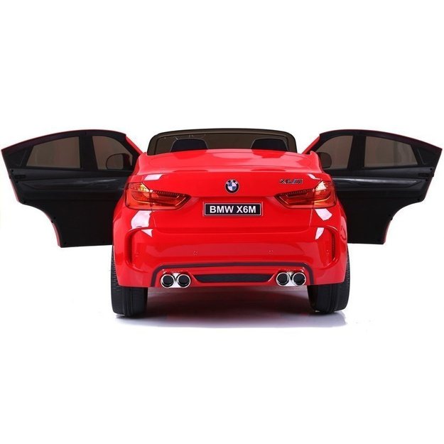 NAUJAS BMW X6M raudonas - elektrinis pasivažinėjimo automobilis 9