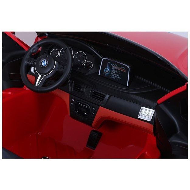 NAUJAS BMW X6M raudonas - elektrinis pasivažinėjimo automobilis 15
