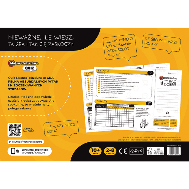 Game MaturaToBzdura Quiz Trefl 30071