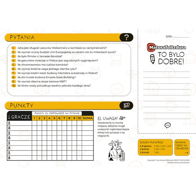 Game MaturaToBzdura Quiz Trefl 30071
