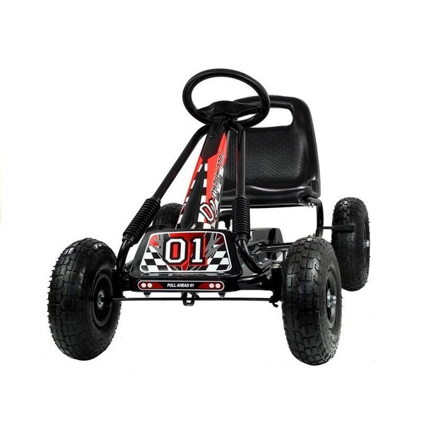 A-15 Go-Cart Black Pumped Wheels 1