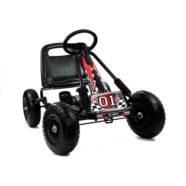 A-15 Go-Cart Black Pumped Wheels 4