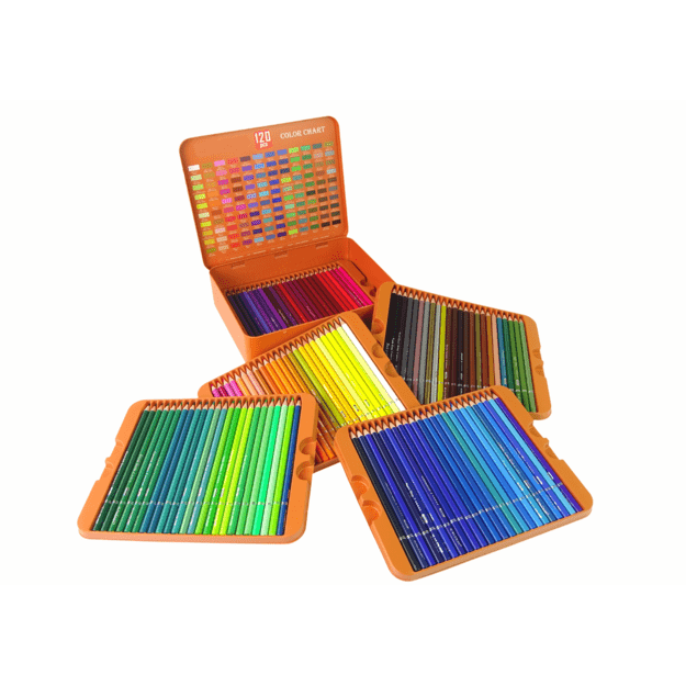 Little Artist Set 120 pcs. Crayons In Organizer 1