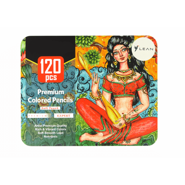 Little Artist Set 120 pcs. Crayons In Organizer 4