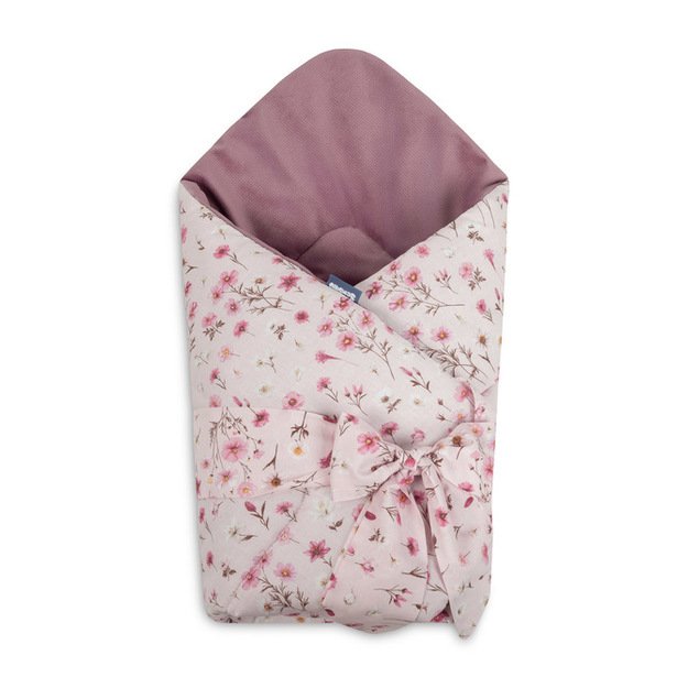 BABY WRAP VELVET BLOOM PINK 75X75