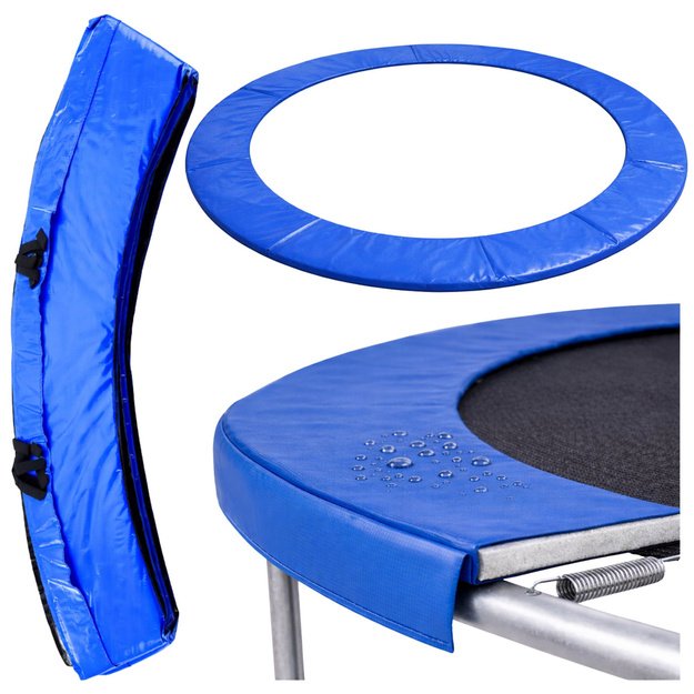 Lean Spring Pad for Trampoline Blue 244-252 cm 8 ft