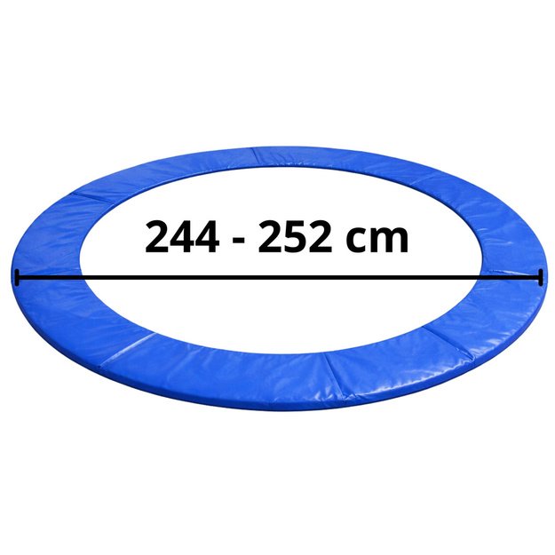 Lean Spring Pad for Trampoline Blue 244-252 cm 8 ft