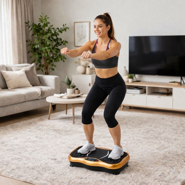 Vibration Fitness Platform for Exercise Training Bluetooth Speakers