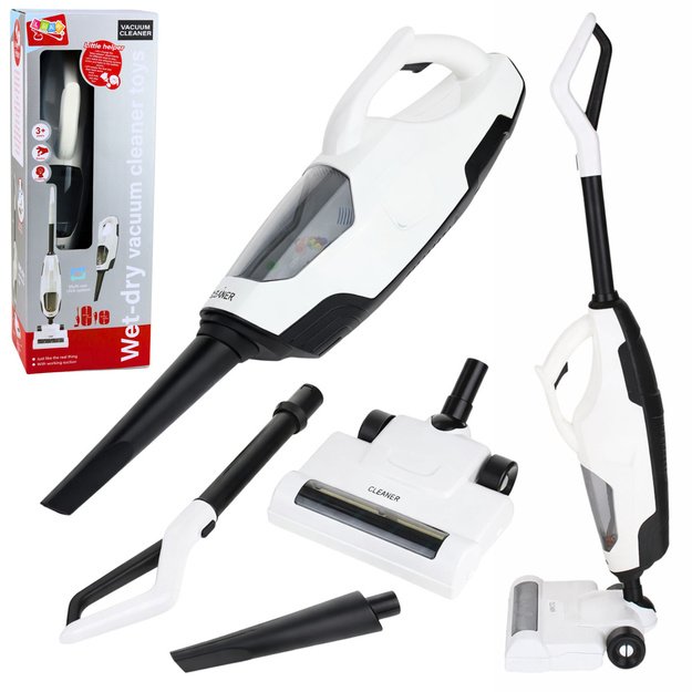 Children s Toy Vacuum Cleaner Vertical Handheld 2-in-1 Suction Function Sounds