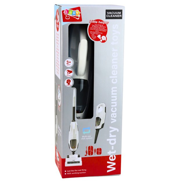 Children s Toy Vacuum Cleaner Vertical Handheld 2-in-1 Suction Function Sounds