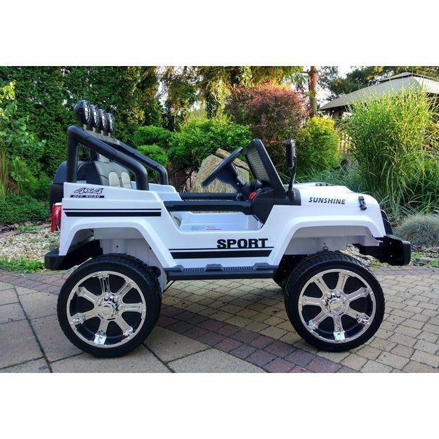 Ride on Car S2388 Jeep White 4x45W 8
