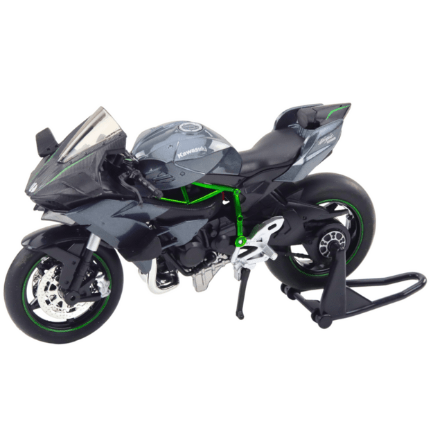 Sports Motorcycle Metal Lights Sounds Gray 1:12